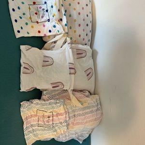 Kyte baby crib sheets - polka dot and herringbone